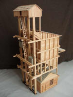Unpainted D&RG coaling tower